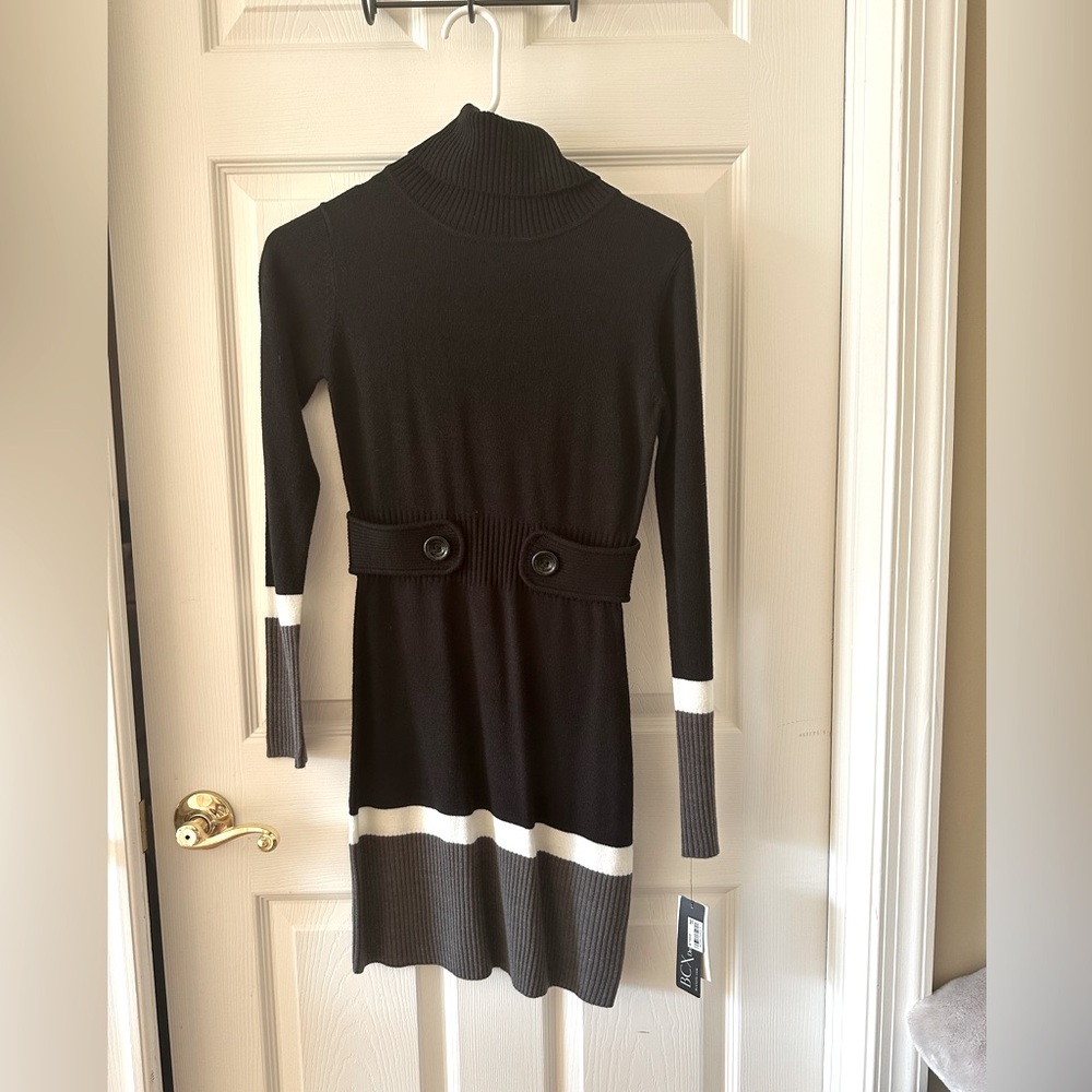 Black sweater dress, NWT